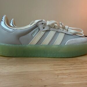 Adidas Samba with Translucent Green Sole